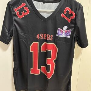 Women’s  49ers Black and Red Jersey Top